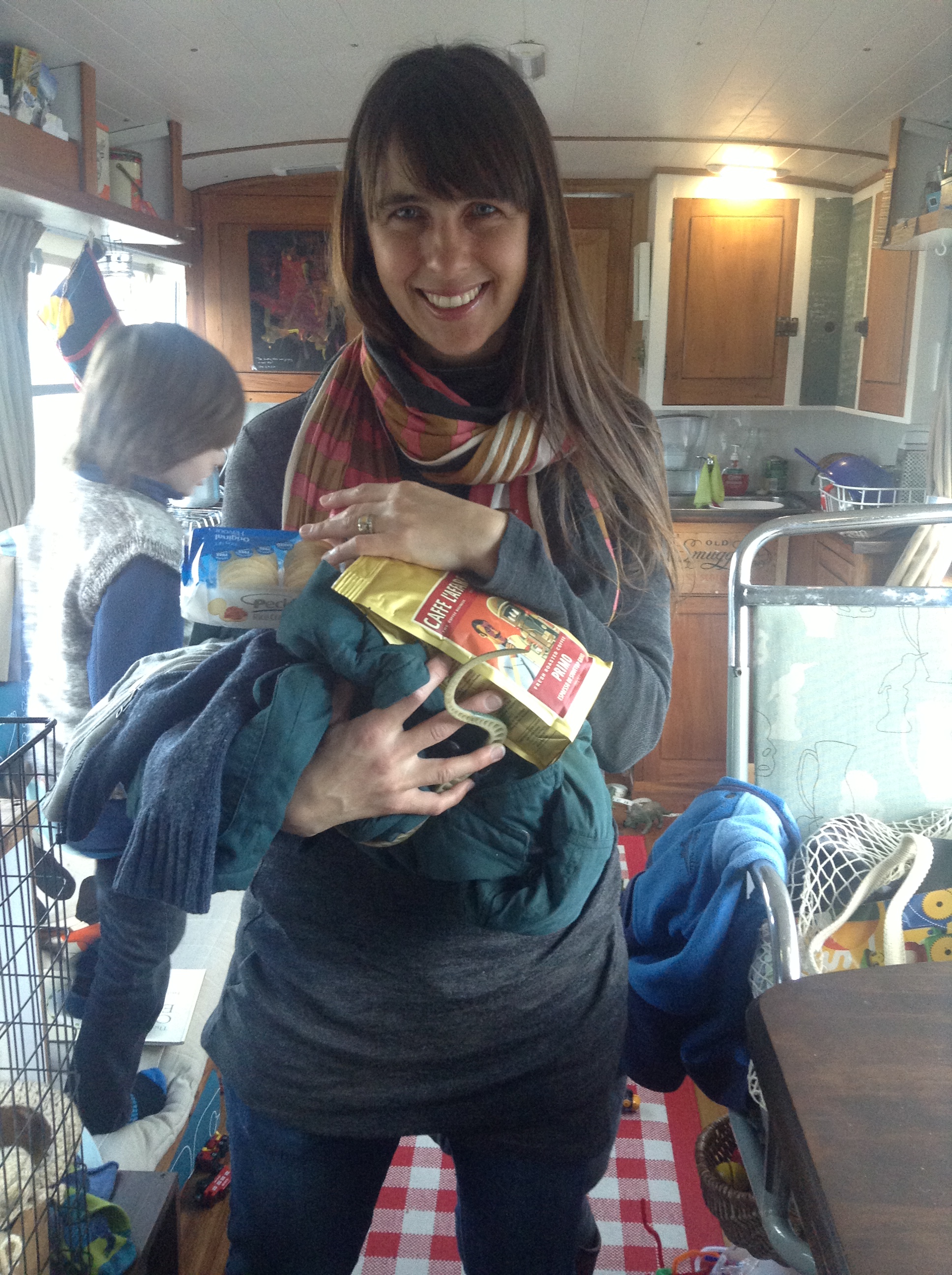 A care package including coffee, food and jackets from my old workmate and Arrowtown local (who knew?!) Anna.